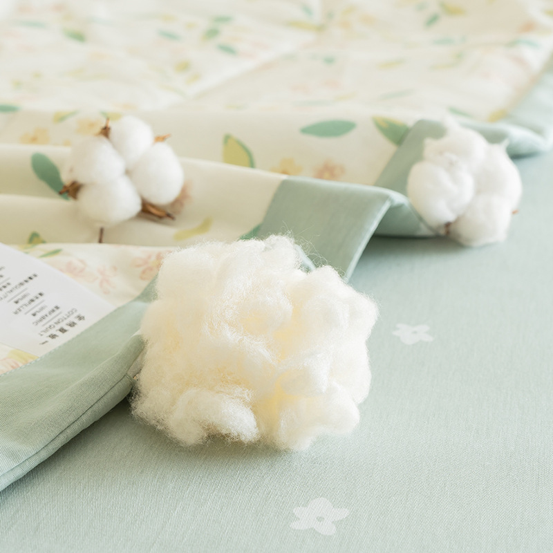 Picture of Class a small fresh cotton summer cool quilt four-piece summer cotton air conditioning quilt student dormitory summer quilt quilt core ~