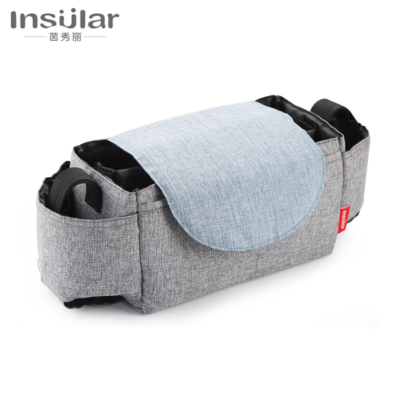 Picture of Yin Xiuli multifunctional baby carriage hanging bag storage bag bottle Cup bag baby stroller hanging bag cross-border
