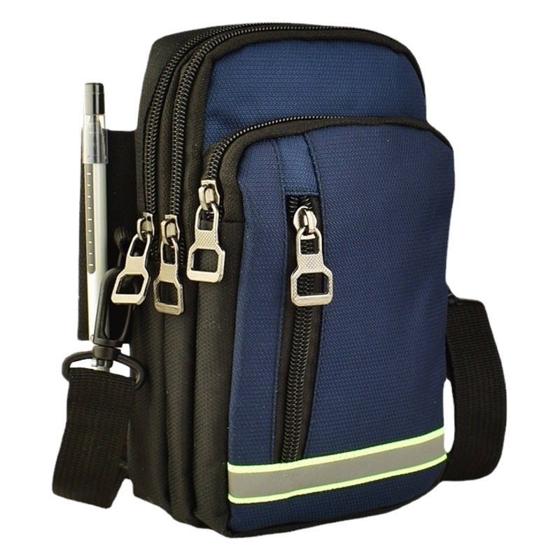 Men's mobile phone waist bag 7-inch belt mobile phone case bag multi-functional vertical crossbody casual small bag Multi-usage fashion
