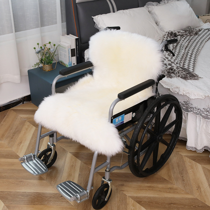 Picture of Wool Wheelchair Cushion Fur Integrated Sofa Cushion Living Room Bedroom Floor Mat Thickeneded Plus Logo Chair Cushion Wholesale