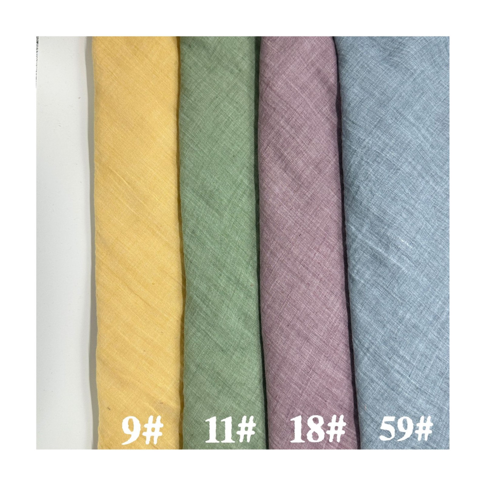 Picture of Filigree Wrinkled Imitation Cotton and Linen Fabric, Two-Color Bamboo Tulle Breathable Soft Shirt Dress Yamamoto Pants Fabric