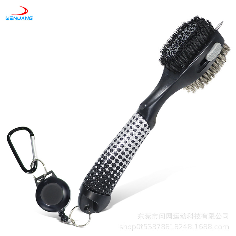 Design Golf new club cleaning brush club head double-sided cleaning brush nylon steel brush manufacturers wholesale