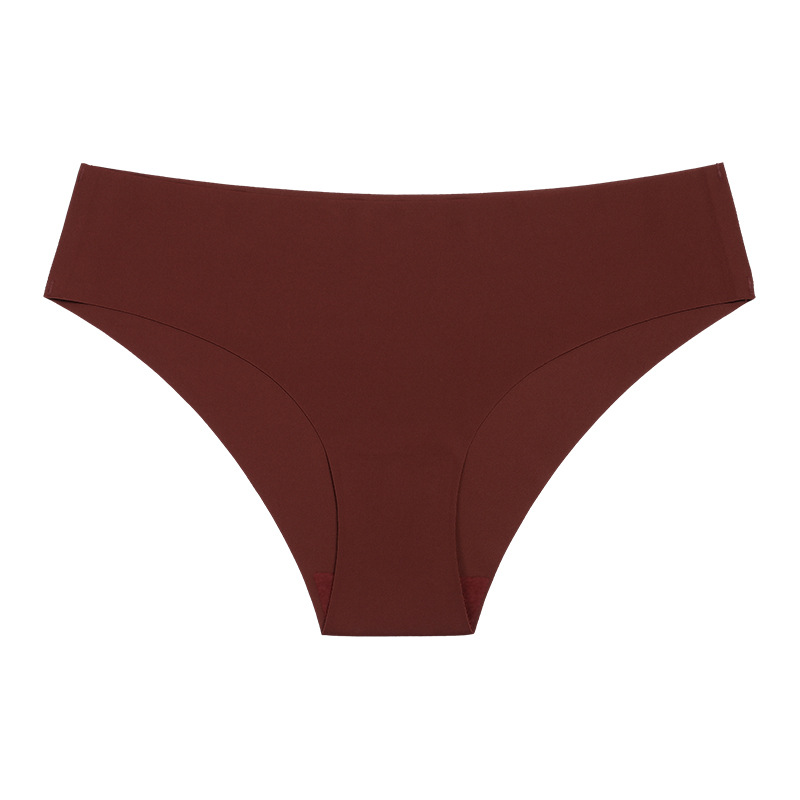 Picture of European and American Cross-border Pregnant Women's plus size Traceless Women's Underwear Class A Ice Silk Breathable Sports Low Waist Naked Briefs for Women