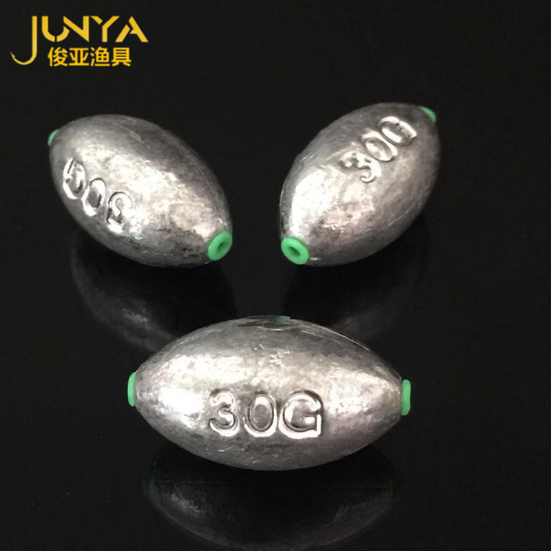Picture of Egg-shaped plastic heart lead pendant plastic heart olive lead plastic heart pendant sea Rod raft fishing lead pendant fishing gear lead pendant
