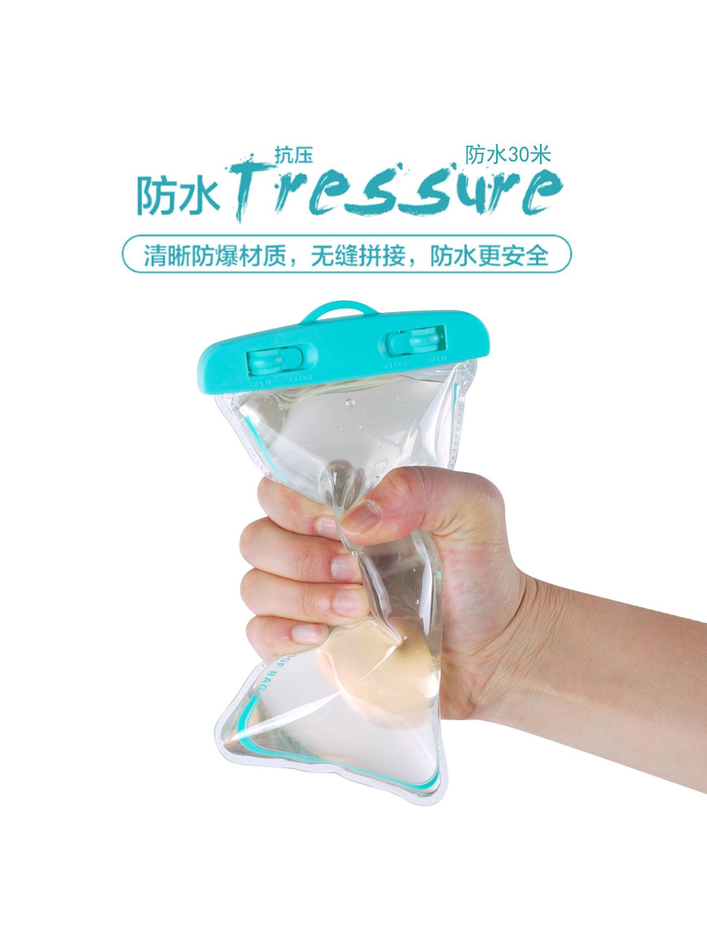 Picture of 99% Universal Mobile Phone Waterproof Case Protective Cover New Diving Large Transparent Swimming Mobile Phone Waterproof Bag Wholesale