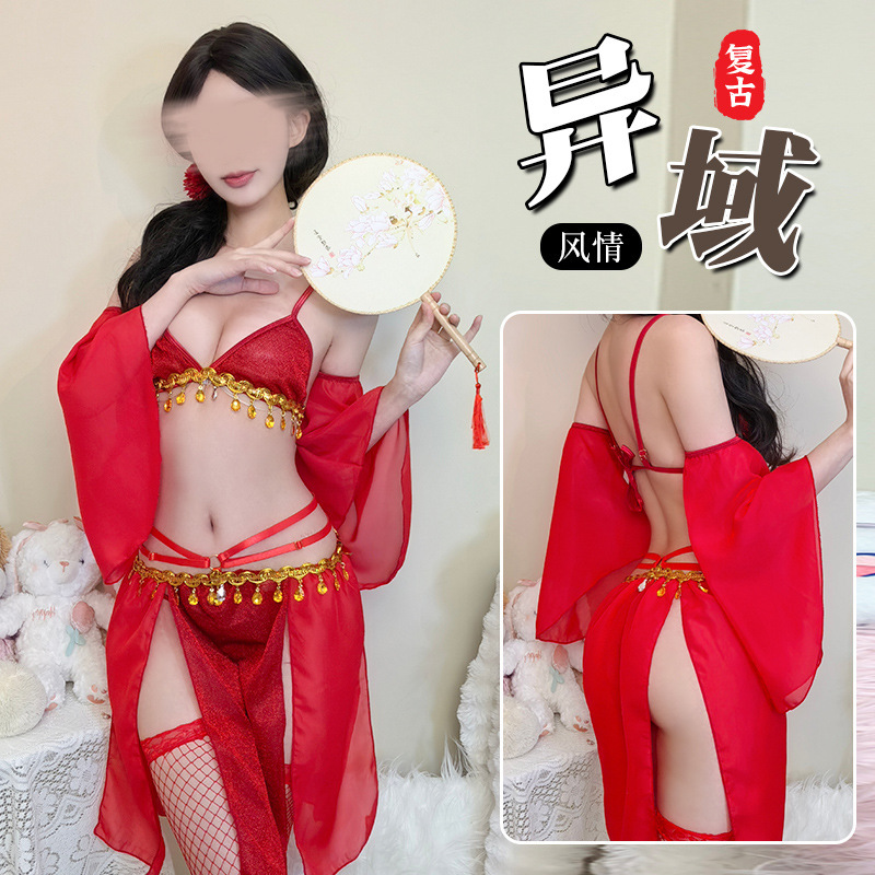 Lingerie Sexy Pure Desire Qqny Pajamas Uniform Alien Princess Xi Shi Han Clothes Temptation Nightdress Lace Uniform