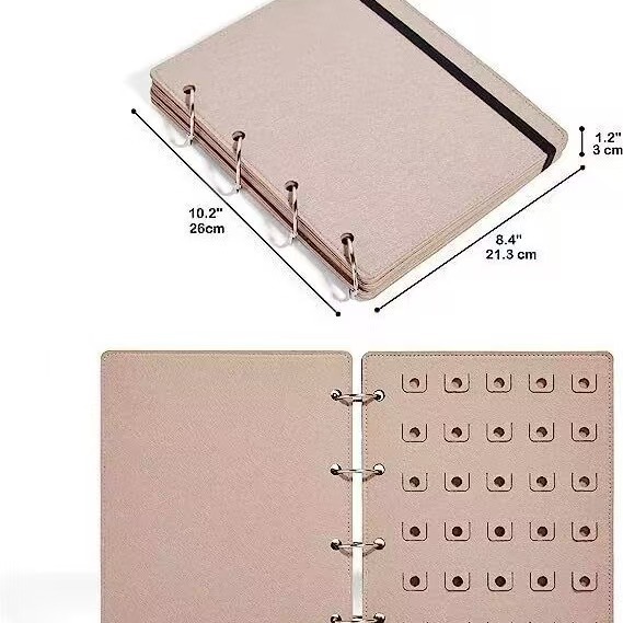 Picture of Cross-border New Felt Badge Storage Book Hole Shoes Buckle Storage Bag Display Stand Removable Jewelry Display Board