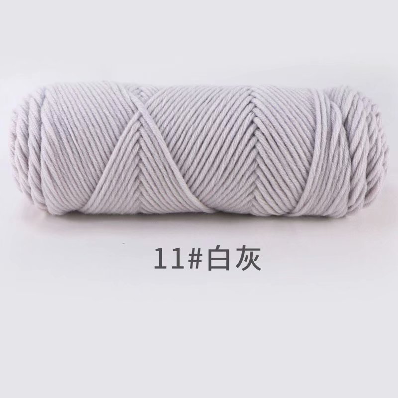 Picture of 8-Strand Lover's Cotton Yarn for Knitting Scarves, Multi-Strand Milk Cotton Baby Cotton Yarn for Knitting Hats and Coats by Hand