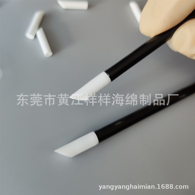 Zhicheng Spot Supply Pu Oblique Mouth Thin Rod Cotton Swab Cleaning Dust-Free Anti-Static Wiping Cleaning Stick