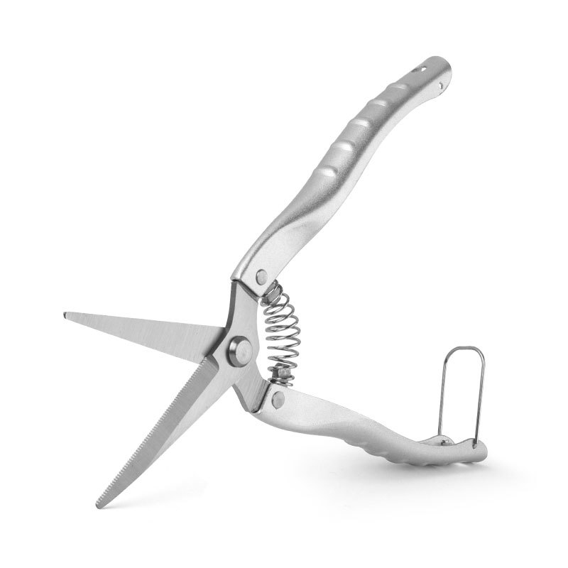 Picture of Stainless Steel Fruit Picking Shears Pruning Shears Fruit Branch Shears Garden and Gardening Shears with Serrated Zinc Alloy Grip Handle Fruit Tree Chopped Shears