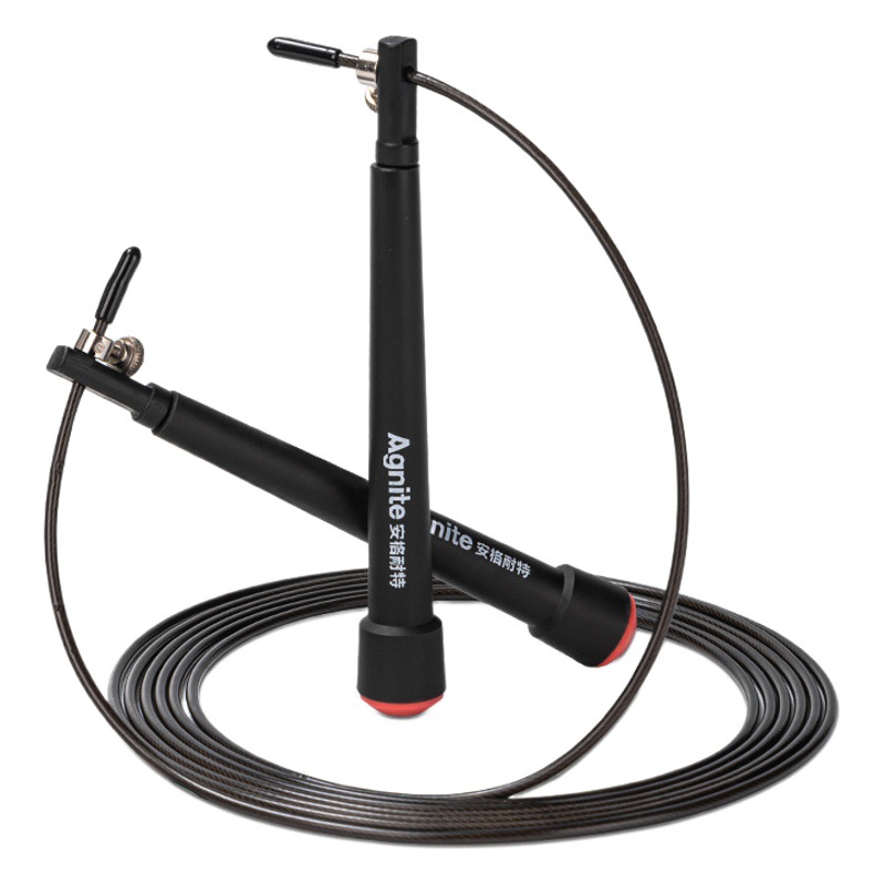 Deli angnite steel wire skipping rope children student racing skipping rope adjustable 3 m adult sports equipment batch