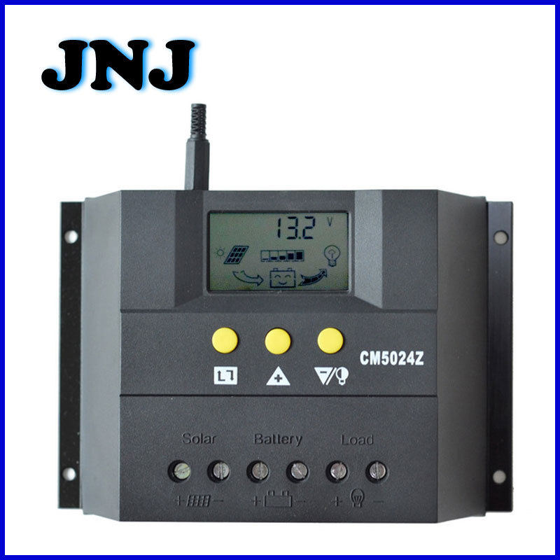 10-80A Lcd Display Solar Controller 12V24V System Charge and Discharge 50A Light Control