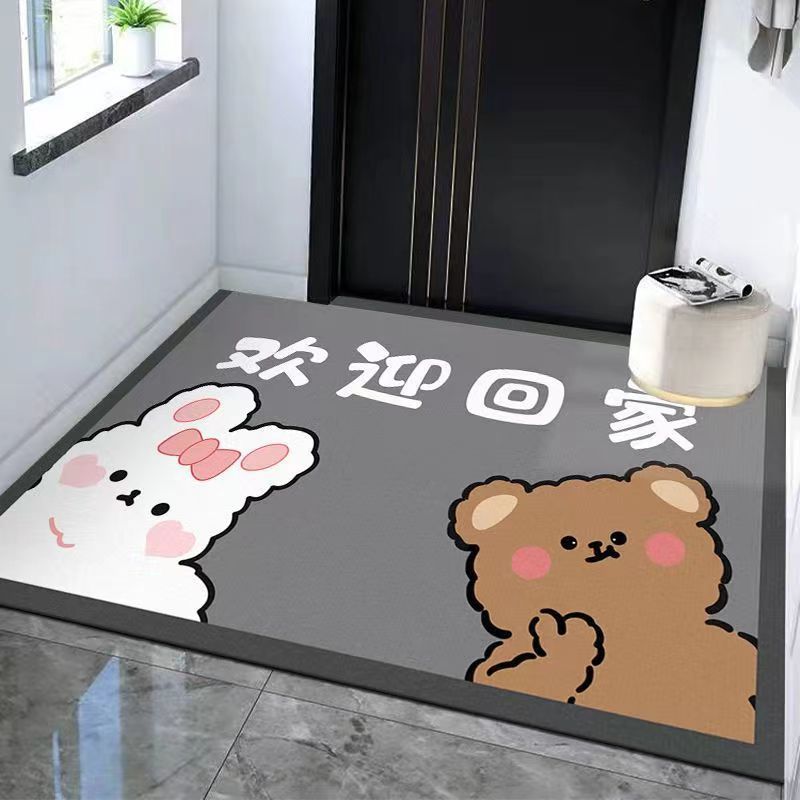 Door mat entrance door stain-resistant dust-proof floor mat household door mat living room entrance door carpet door mat