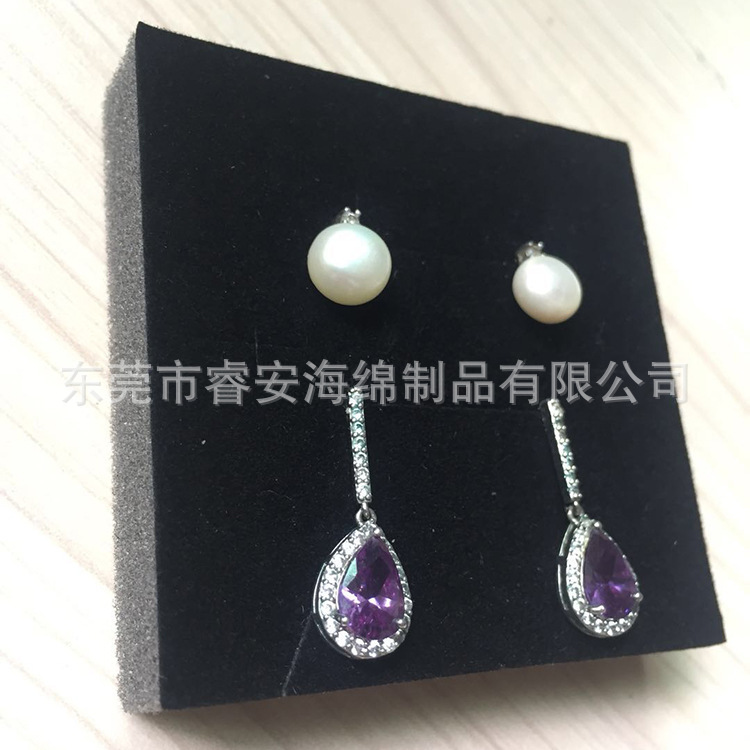 Picture of Necklace ring sponge packaging lining velvet gift box inner support flocking jewelry box inner support sponge pad