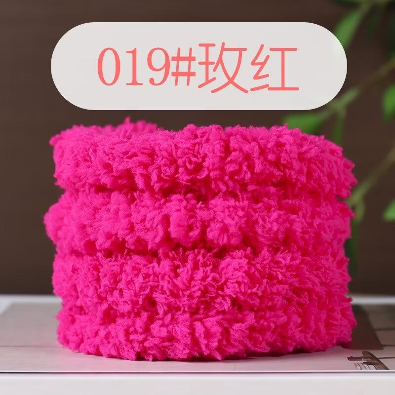 Picture of 15mm coral fleece twist bar super thick super dense handmade diy material bag puppy cat rabbit wool top