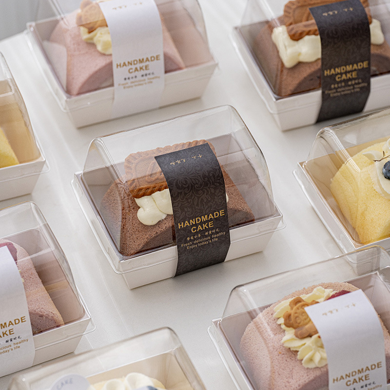 Net red cotton rolled packing box cake roll towel roll box mousse cut dessert box cut cake packaging box