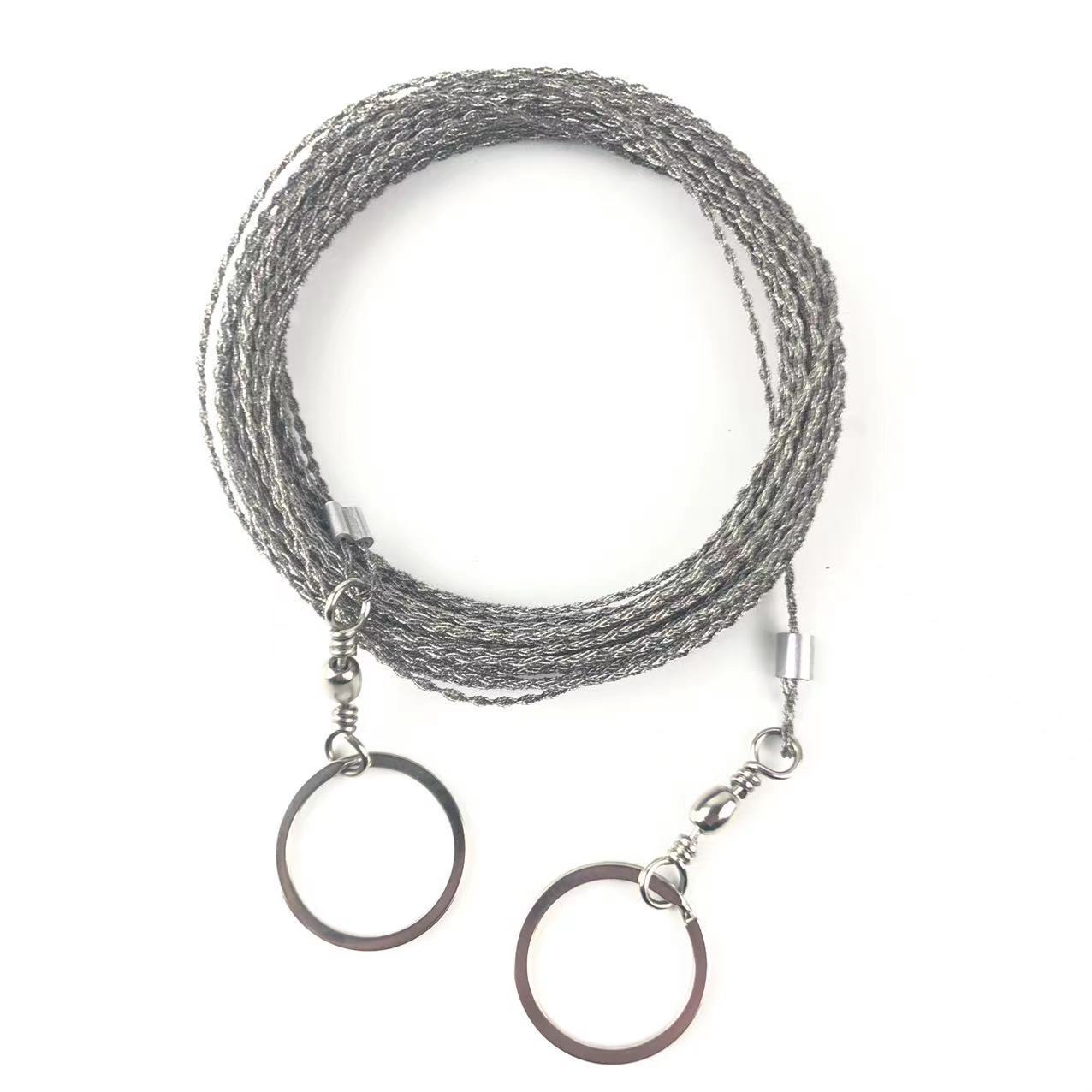 Survival curve saw 360 degrees rotating outdoor chain saw wire saw wire saw tool pond grass cutting rope saw 10 m