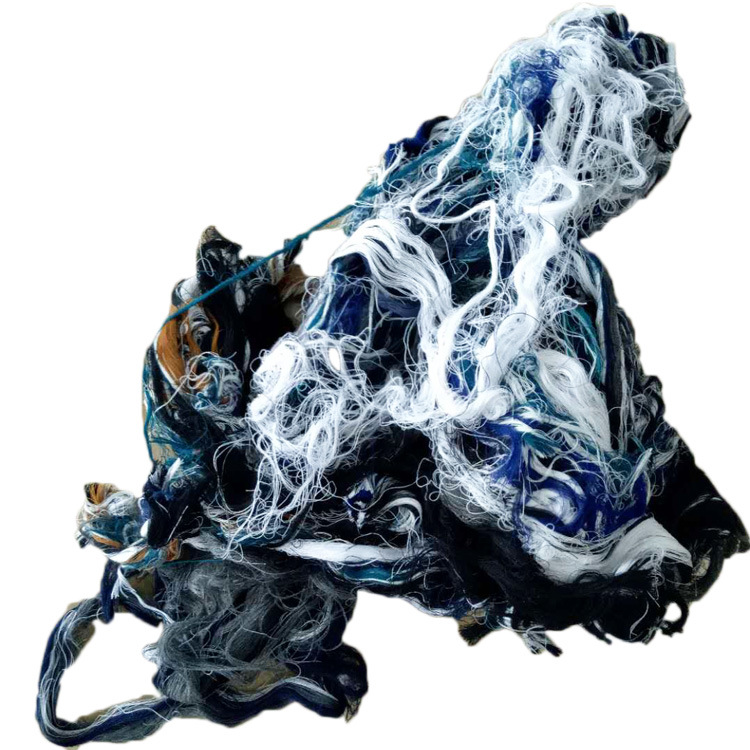 Picture of Colored Machine Wiping Yarn, Pure Cotton Recycled Yarn, Long-Staple Cotton Yarn, Industrial Waste Yarn, Water-Absorbing and Oil-Absorbing Regenerated Industrial Oil-Wiping Cotton Yarn