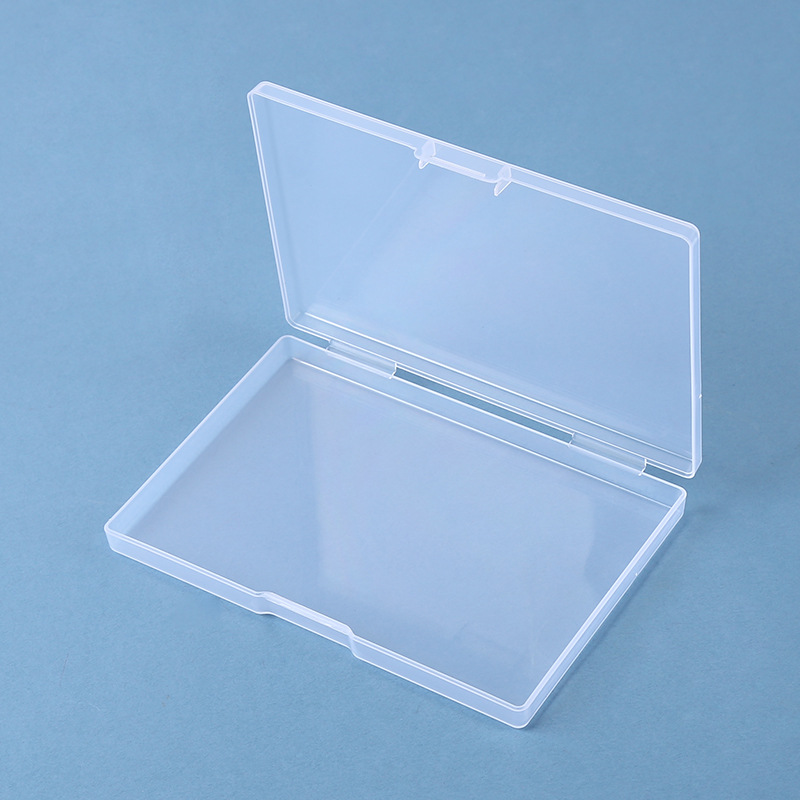 Amazon Flat Box PP Transparent Jewelry Card Packaging Box Stationery Electronic Small Parts Box Sample Display Plastic Box