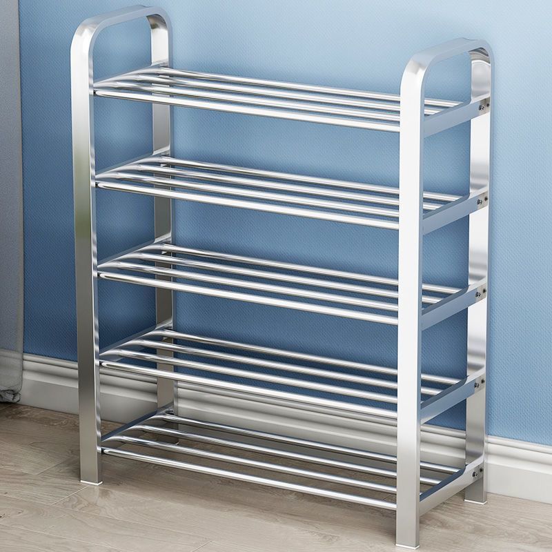 304 Stainless Steel Shoe Rack Bold Household Simple Doorway Corridor Indoor and Outdoor Storage Rack Thickeneded Entry-Level Multi-Layer Cabinet I