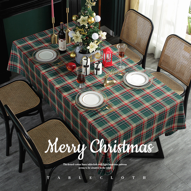 Amazon American Holiday Table Mat Tablecloth Home TV Cabinet Decorative Cover Towel Christmas Tablecloth Wholesale