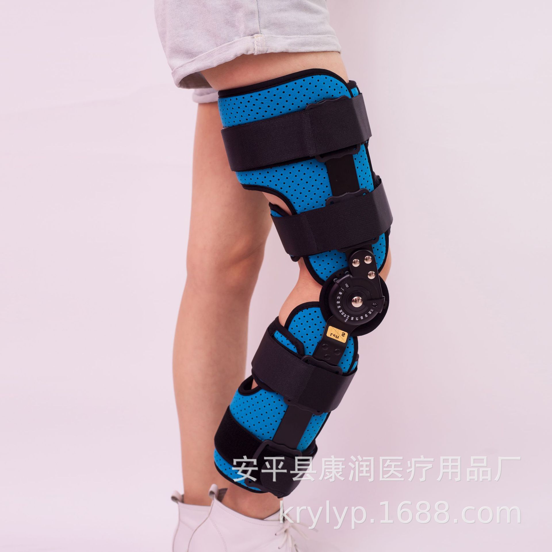 Chuck with steel bracket Knee joint fixation brace Lower limb support Knee meniscus Ligament injury Knee pad Rehabilitation