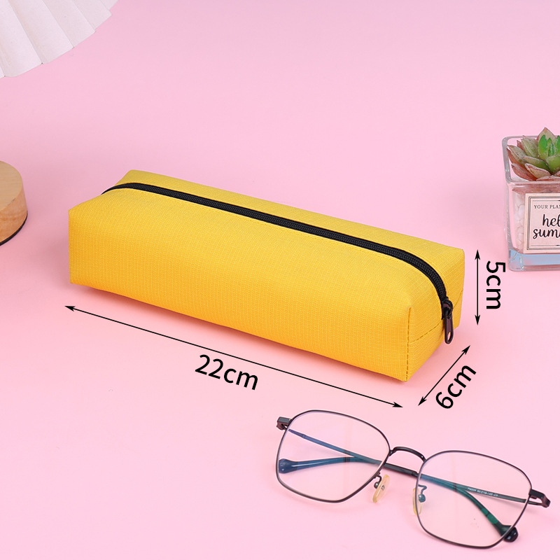 Picture of Simple Large-Capacity Pencil Bag for Boys and Girls, Stain-Resistant Pencil Box, Student Square Pencil Bag, Customized Promotional Pencil Box