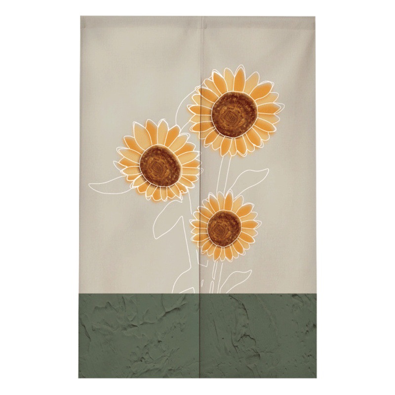Modern Fabric Door Curtain Bedroom Decoration Universal Living Room Kitchen Partition Curtain Toilet Punch-Free Curtain