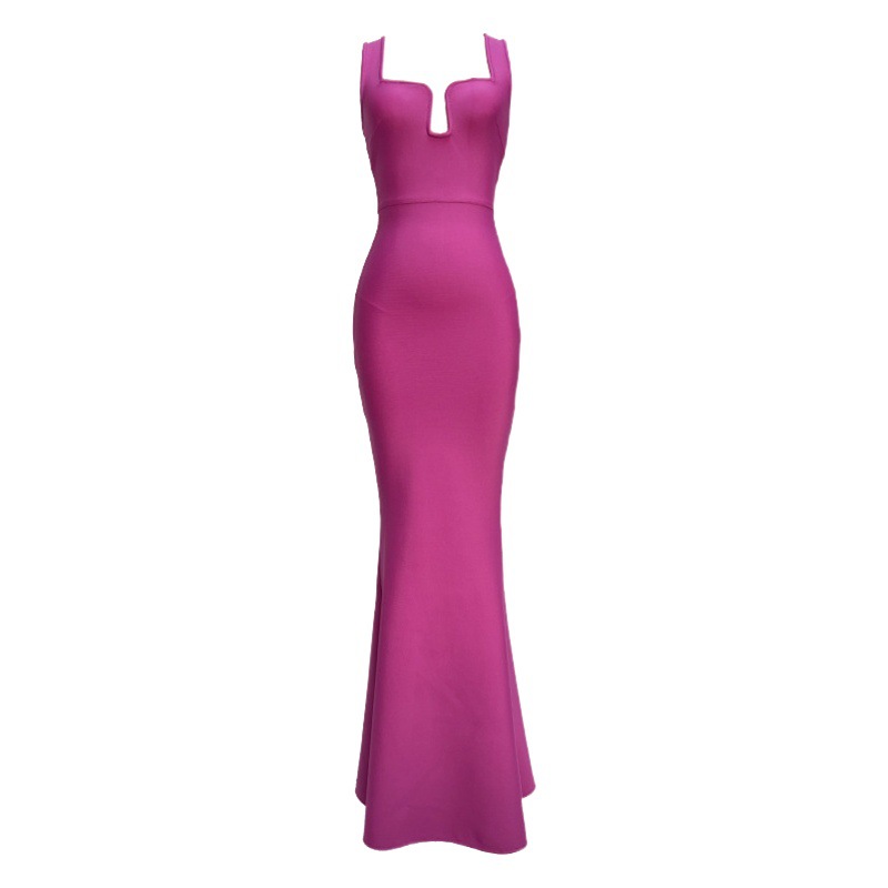 European and American stars online red Amazon foreign trade H7409 bandage dress evening clothes bandage dresses