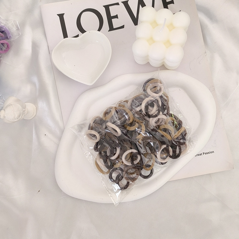 Picture of Single Wholesale Black Headband Hair Tie for Women Korean Style High Elasticity Does Not Hurt Hair Rubber Band High Ponytail Baby Hair Accessories