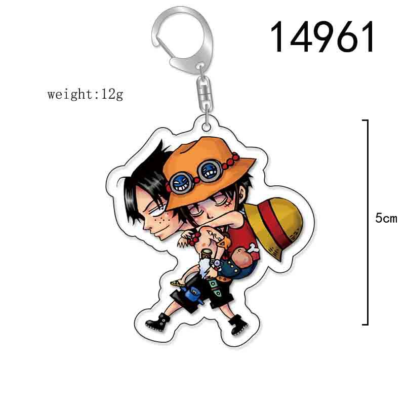 Picture of Cartoon hang one piece peripheral acrylic keychain pendant lufeiqiao barosolon esanzhi Sabo