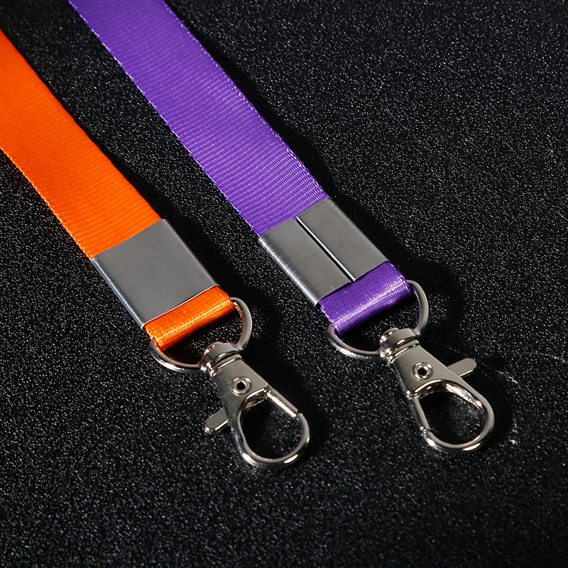 Picture of Lobster hook double buckle key chain thickened lanyard work card badge lanyard work tag factory tag printed logo