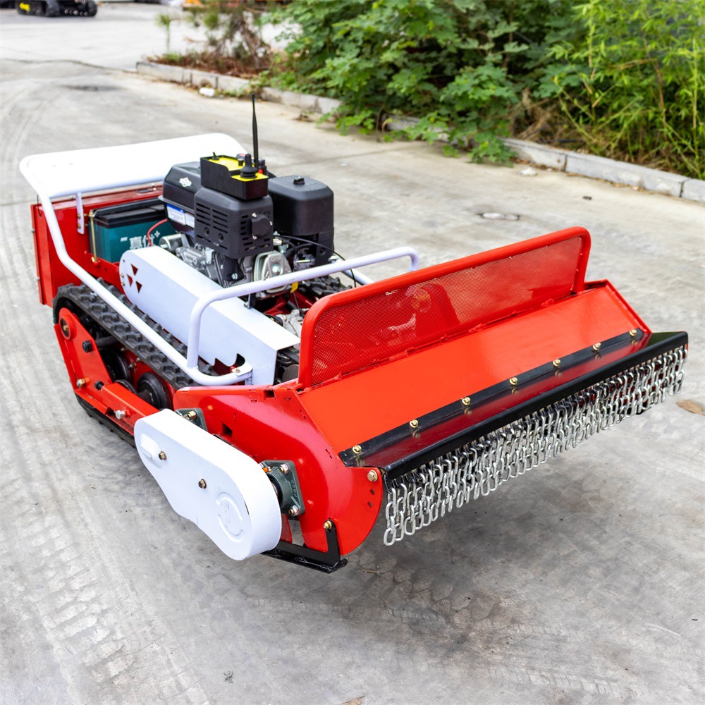 Multifunctional Crawler Intelligent Remote Control Lawn Mower, Embankment Landscape, Land Reclamation Slope, Weeding and Shredding Equipment