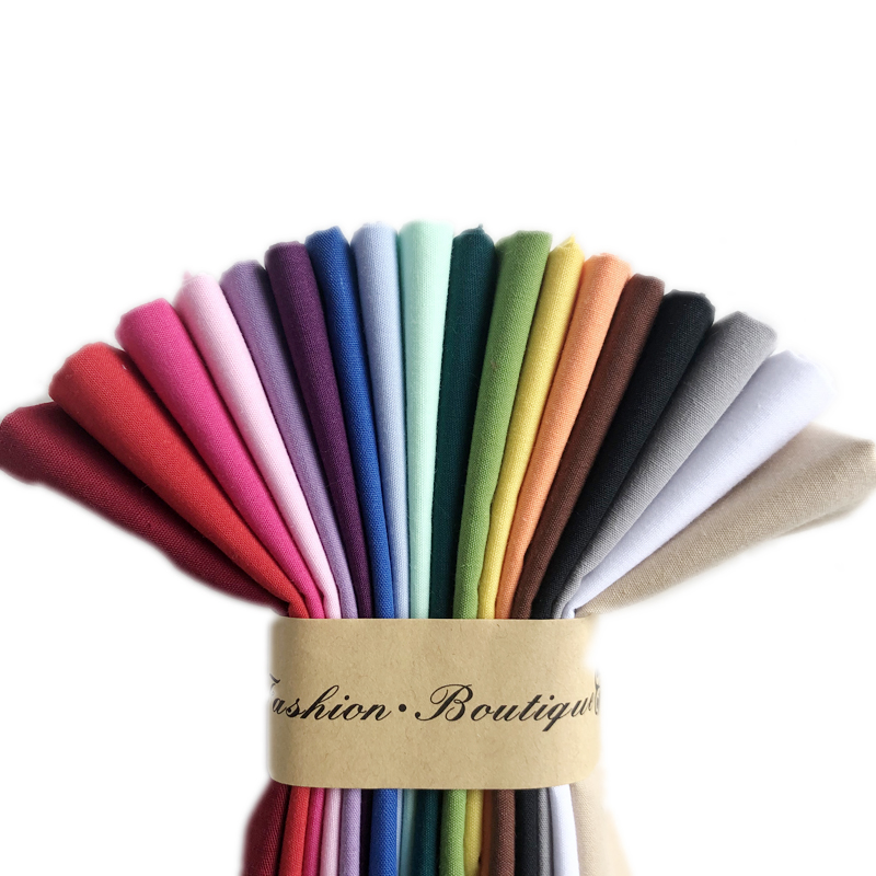 Picture of Solid Color Polyester Cotton Fabric Handmade Pure Cotton Pocket Wrapping Fabric Shirt Work Clothes Shooting Background Painted Fabric