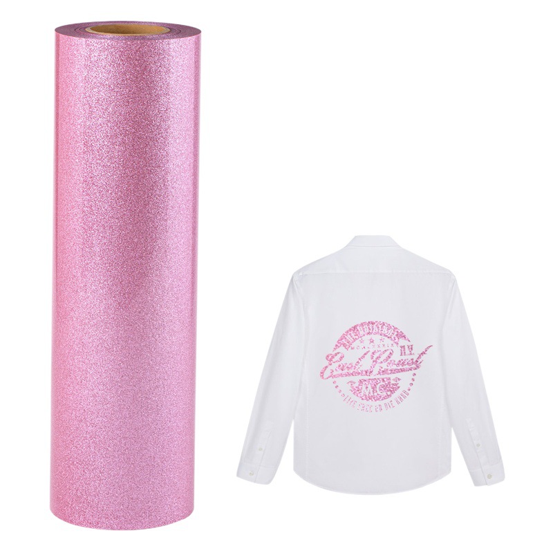 Glitter Lettering Film Heat Transfer Glitter Lettering Film Small Roll Lettering Film Personalized Glitter Heat Transfer Lettering Film DIY Clothing