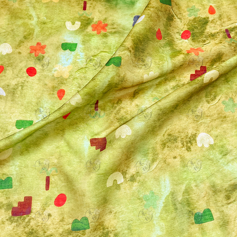 Harune Shiqu gauze skirt, Hanfu shirt, cheongsam, new Chinese style Tencel linen fabric, handmade DIY fabric
