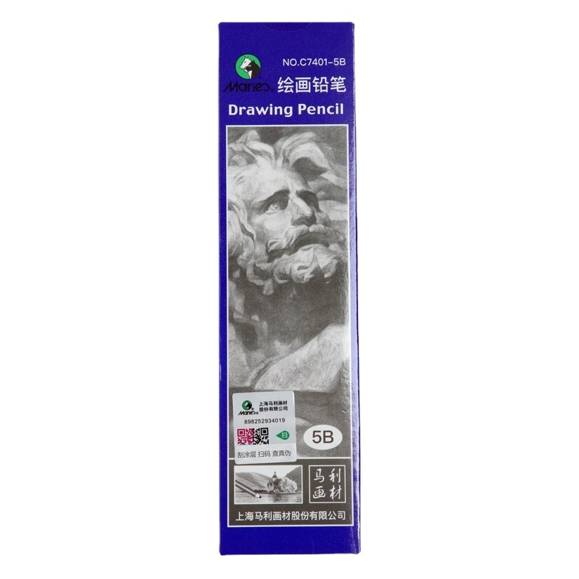 Marley Pencil Sketch Charcoal Pen Drawing Painting Sketch Charcoal Pen Hard Medium Soft White Charcoal Pen for Beginners and Art Students