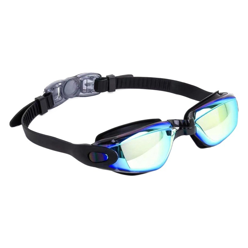 Cross-border Adult Anti-fog Swimming Goggles Silicone Glasses Men and Women Adult Teenagers Electroplated Swimming Glasses Amazon