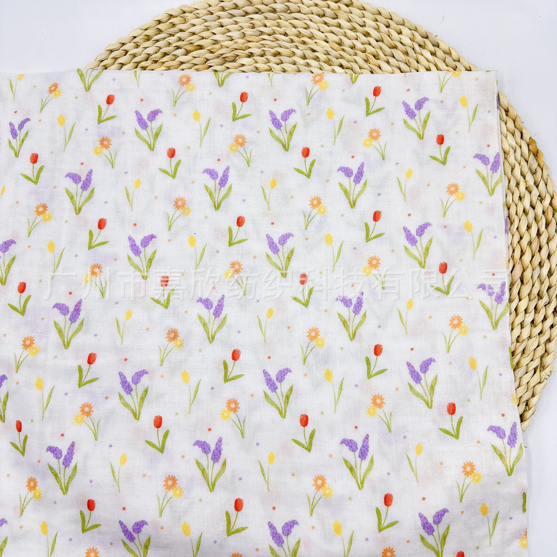 Digital Double-Layer Plain Gauze Type a Printed Fabric Small Floral Cloth Home Clothes Children's Clothing Baby Clothing Bedding Pajamas