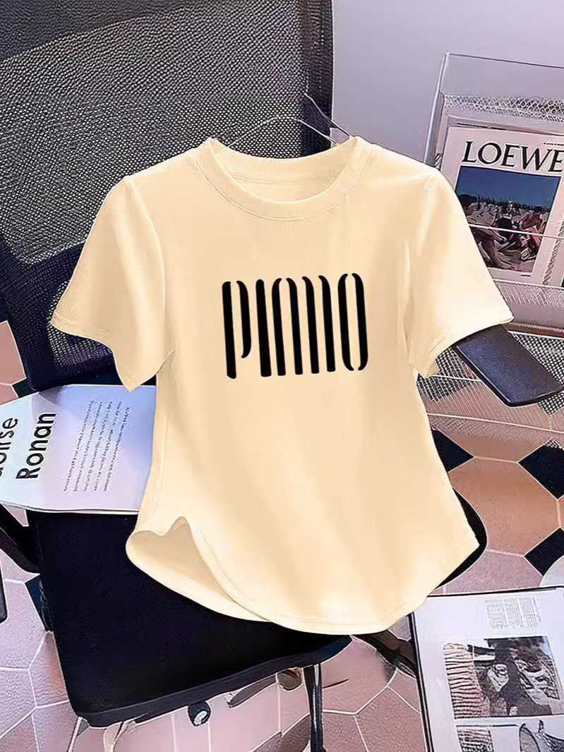 Summer curved belly slim short sleeve T-shirt jacket chubby girl plus size women's foreign style cotton half sleeve T-shirt 200kg