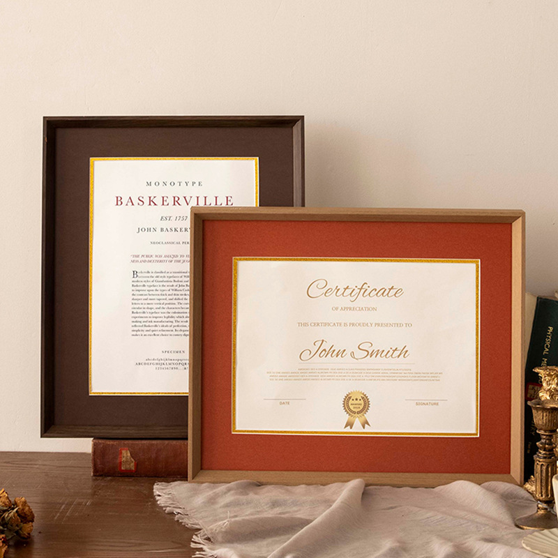 Picture of Graduation certificate frame A4 honor patent photo frame wall mounting graduation award display frame acrylic picture frame 20-inch