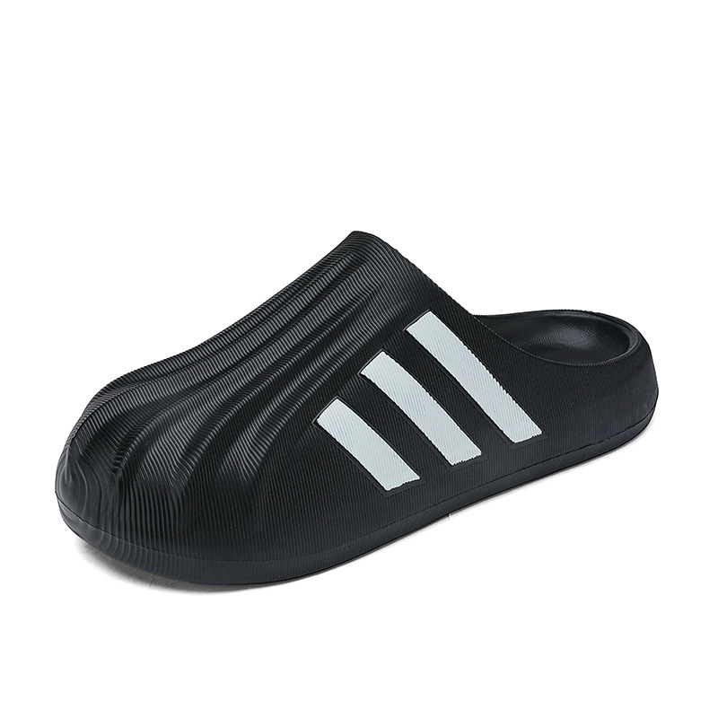 Picture of Shell big toe toe flip flops for summer wear outside, versatile light couple lazy half slippers, outdoor sports non-slip sandals