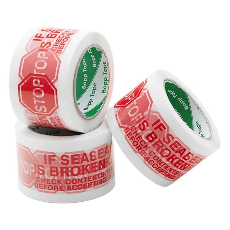 Stop warning tape wholesale large roll full box sealing tape express packing tape sealing