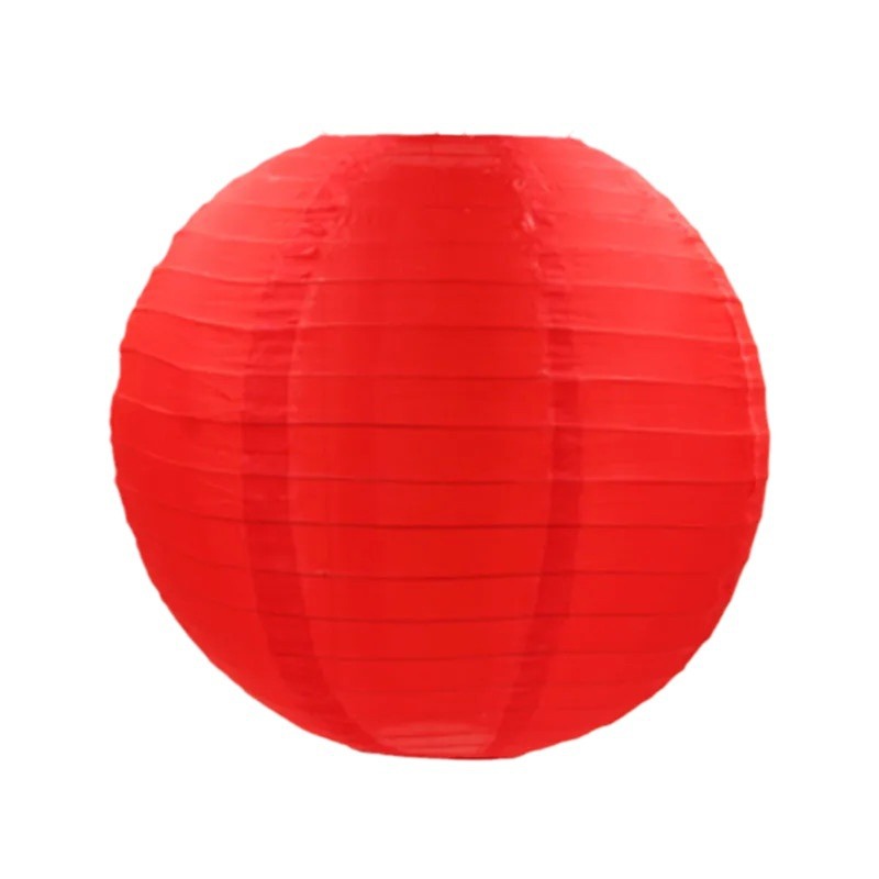 Picture of Color Cloth Outdoor Cloth Lantern Waterproof Round Lantern Silk Cloth Folding Cloth Lantern Wedding Festival Mid-Autumn Decoration