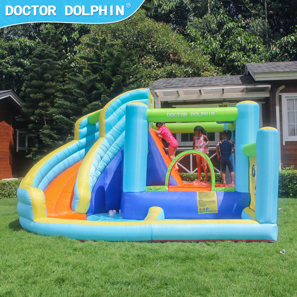 Doctor Dolphin Household Inflatable Castle New Household Castle Indoor Kidsren's Playground Inflatable Trampoline Small Inflatable Castle