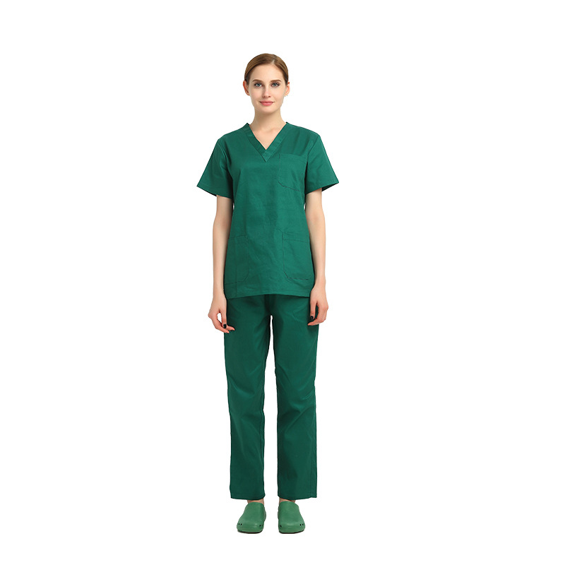 Picture of Hand Washing Clothes Split Suit Surgical Clothes Doctor Nurse Hospital Work Clothes Short-Sleeved Hand Washing Clothes Surgical Clothing Medical