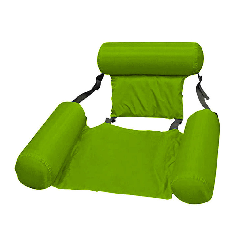 Picture of Foldable inflatable recliner water sofa amusement recliner floating bed with net hammock floating dual-use backrest floating row