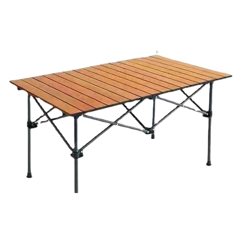 Outdoor Folding Table with Net Bag Portable Folding Picnic Table Portable BBQ Supplies Camping Table Steel Alloy Table