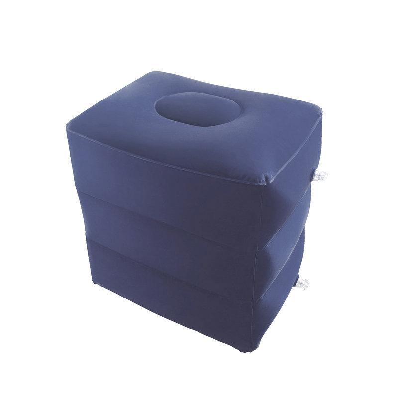 Picture of Factory in stock Inflatable Mat Foot Pad Inflatable Stool Footstool Travel Air Cushion Three-Layer Flocking Foot Pad Adjustable Foot Stool