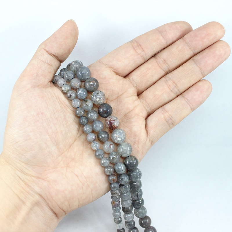 Picture of Natural blood cloud crystal glossy round beads loose beads beads semi-finished products wholesale handmade DIY bracelet necklace jewelry accessories